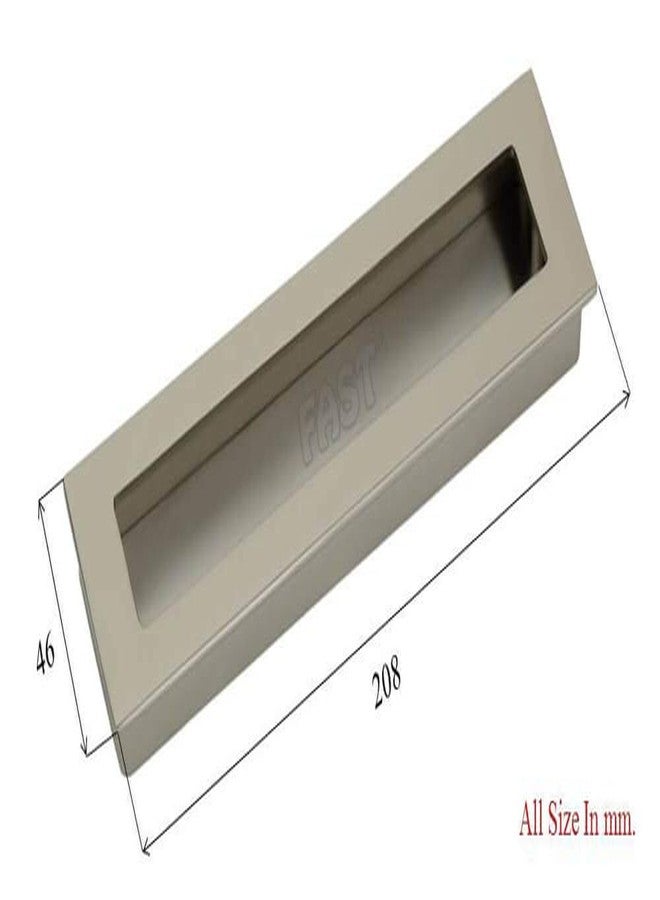 FAST CSH02 Architectural Interior Design Stainless Steel Silver Satin Concealed Sliding Door Handle for All Type Wardrobe & Cupboard (192MM) - Image 2